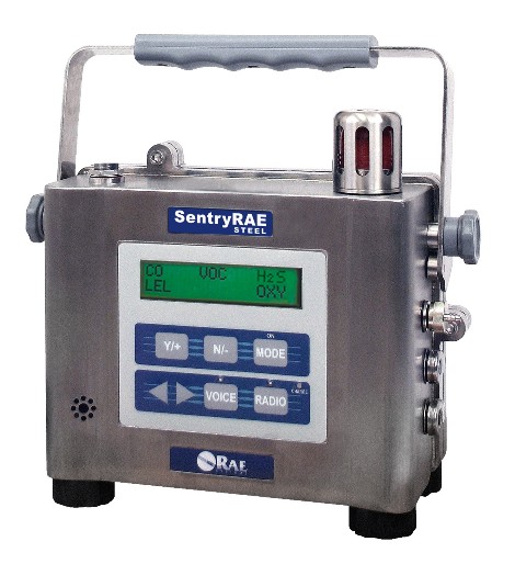 SentryRAE Steel, a five-gas multi-sensor toxic gas monitor for extremely hazardous environments