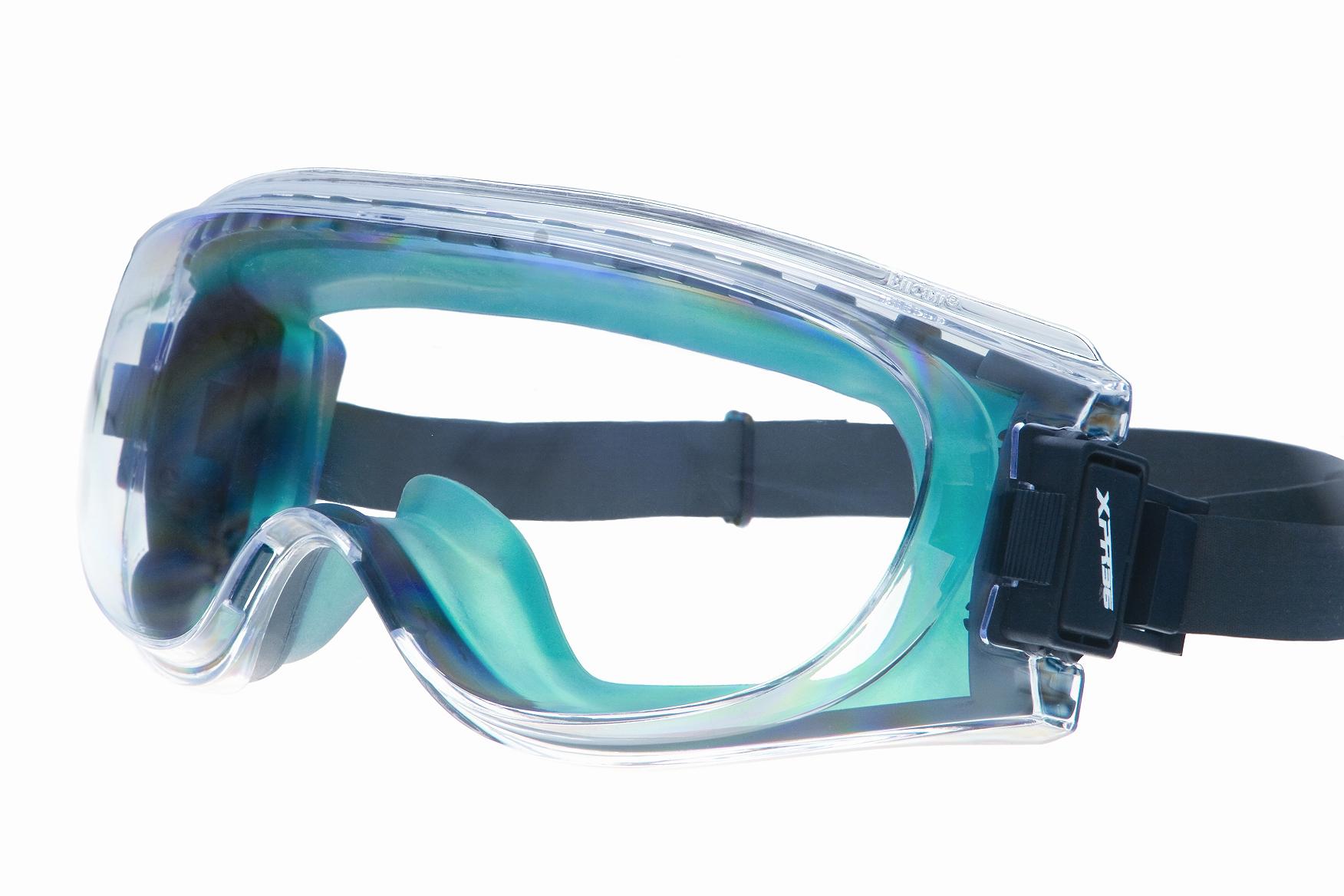 The sleek, ergonomic design of the XPR36 High Impact Chemical Splash Goggle provides maximum style and comfort with 360 Degree Circuitous Ventilation System (patent-pending) and the QD2 easy adjustment strap