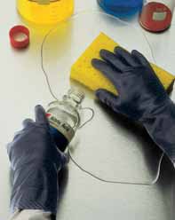 Chemical-resistant gloves are a consideration.