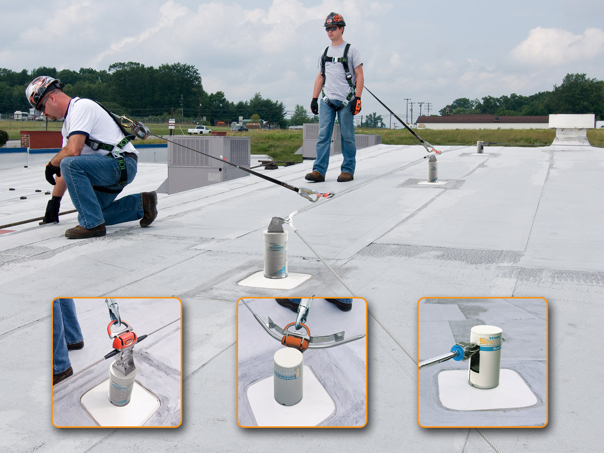 Unique energy-absorbing technology minimizes lifeline deflection, reduces forces on the roof structure and provides greater worker safety.