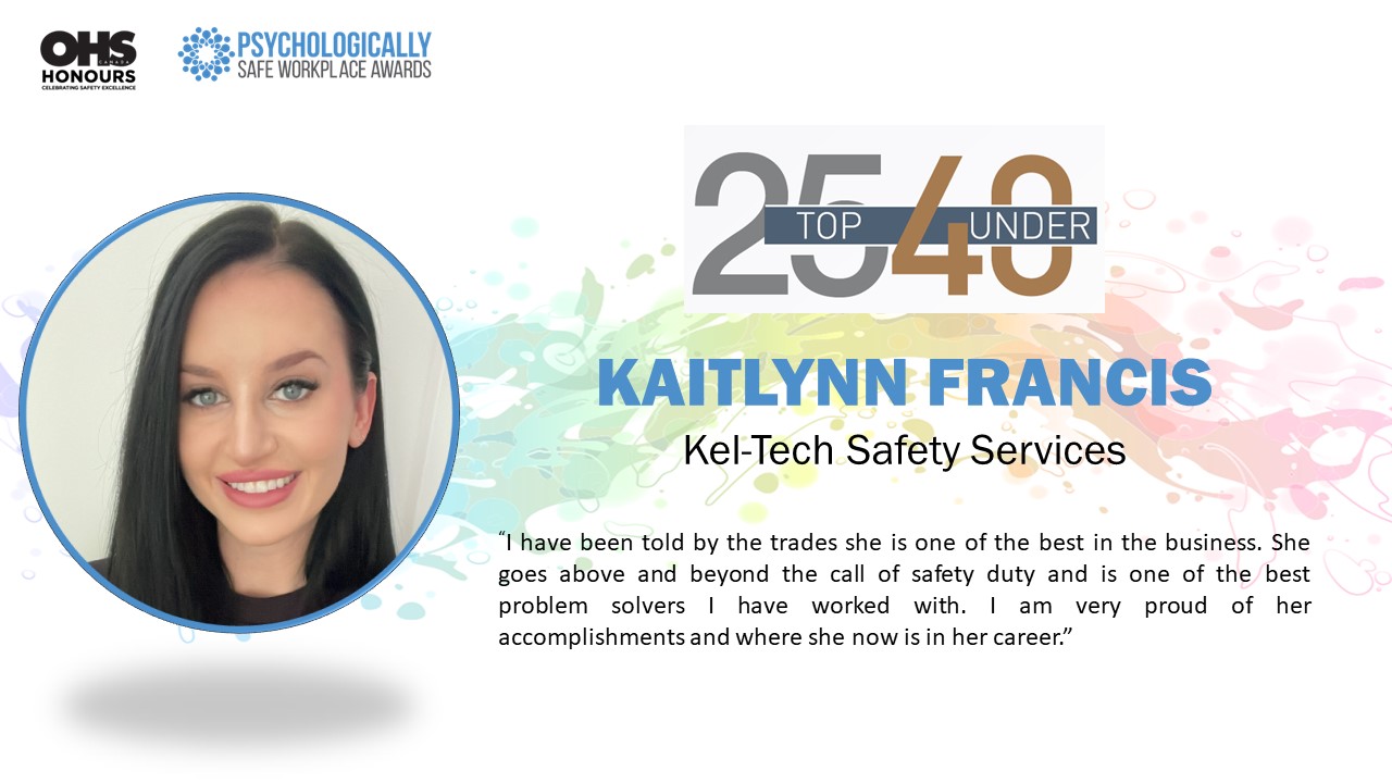 Kaitlynn Francis, Kel-Tech Safety Services