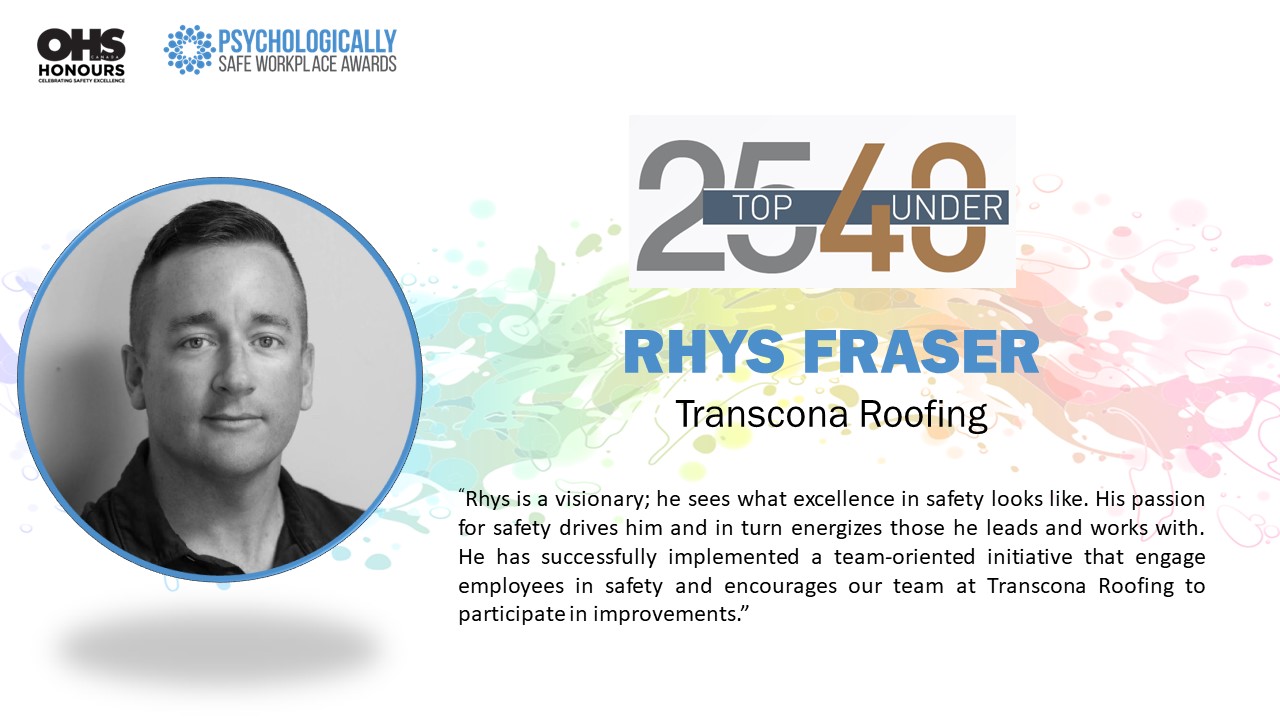 Rhys Fraser, Transcona Roofing 