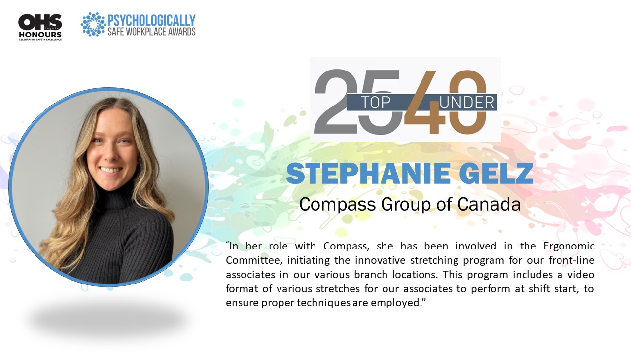 Stephanie Gelz, Compass Group of Canada