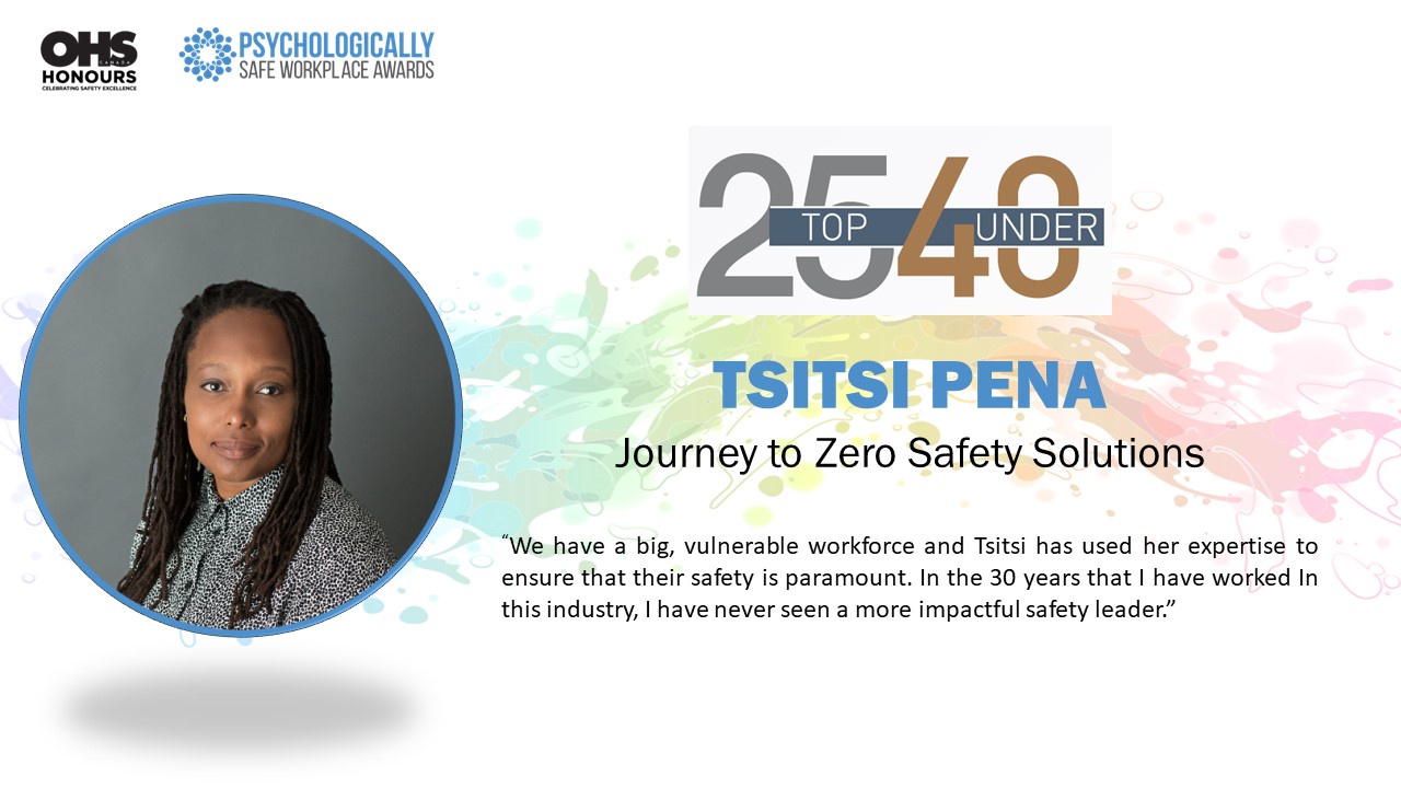 Tsitsi Pena, Journey to Zero Safety Solutions 